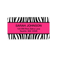 Pink and Black Zebra