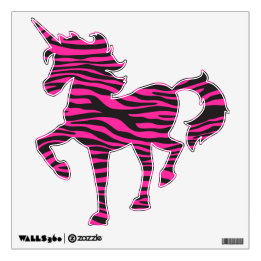 Pink and Black Zebra Unicorn