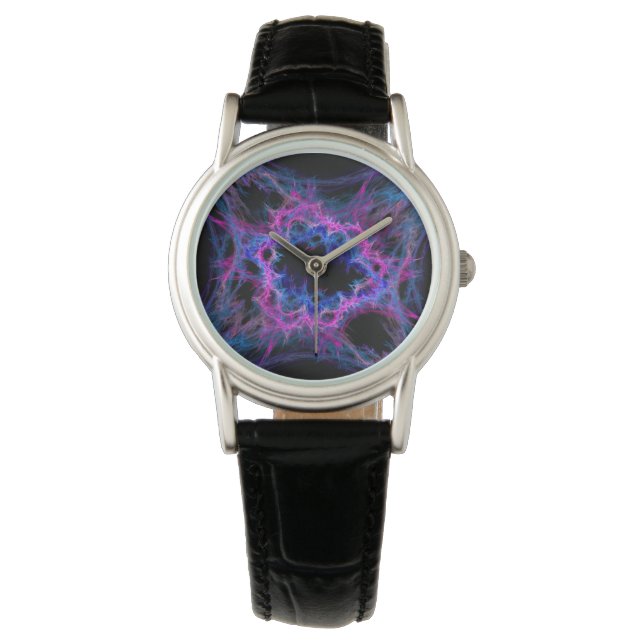 pink and blue abstract art  watch (Front)