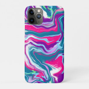 Pink and Blue Abstract Fluid Art  Case-Mate iPhone Case