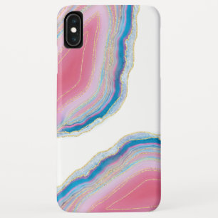 Pink and Blue Agate Stone Pattern Case-Mate iPhone Case