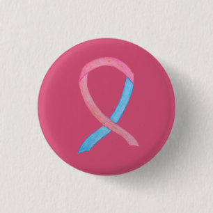 Pink and Blue Awareness Ribbon Custom Pins