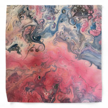 Pink and blue bandanna