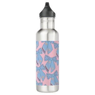Pink And Blue Bows 710 Ml Water Bottle