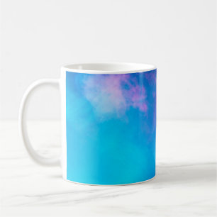 Pink and Blue Coloured Smoke Zazzle_Growshop. Coffee Mug