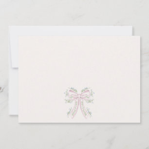 Pink and blue Floral Baby Shower Invitation,  Invitation