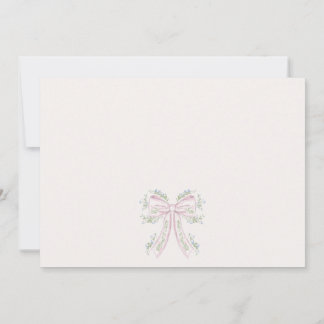 Pink and blue Floral Baby Shower Invitation,  Invitation