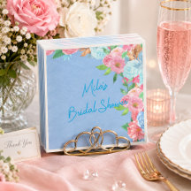 pink and blue floral