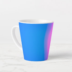 Pink and Blue Gradient Abstract Latte Mug