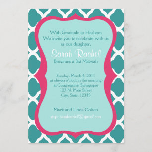 Pink and Blue Invite