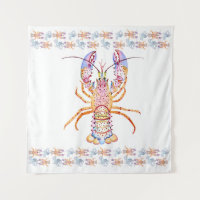 Pink and Blue Lobster
