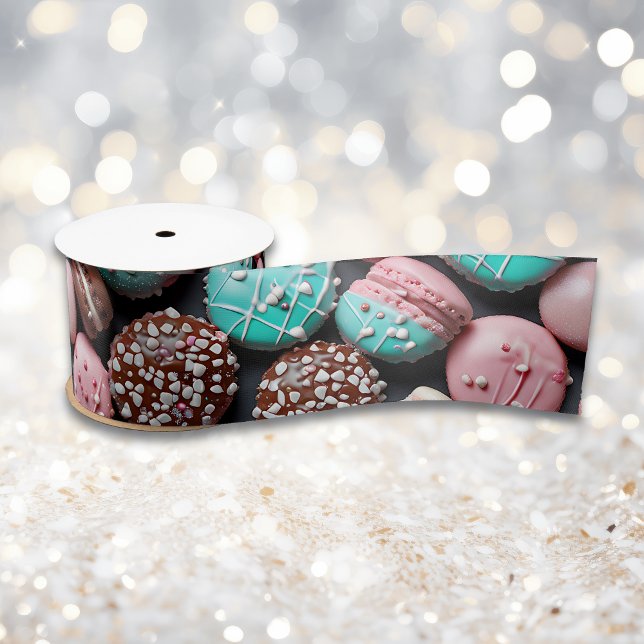 Pink and Blue Macaron   Satin Ribbon (Creator Uploaded)