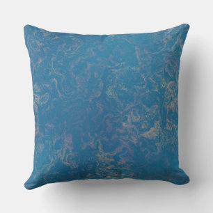 pink and blue Marble abstract Cushion