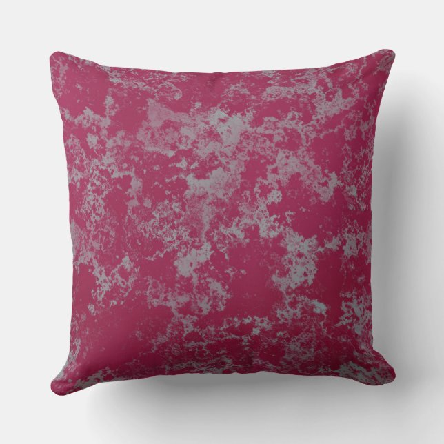 pink and blue Marble abstract Cushion (Back)