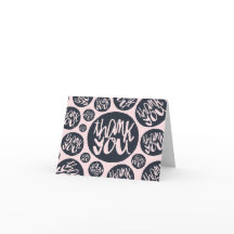 Pink and Blue Modern Lettering Pattern