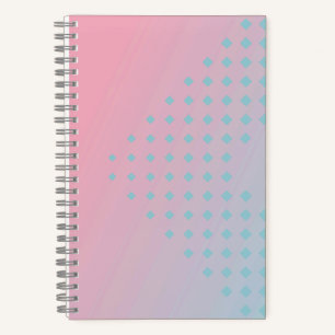 Pink and Blue Ombre Gradient Notebook