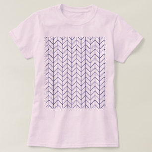 Pink and blue pattern T-shirt