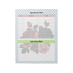 Pink and Blue Roses Notes