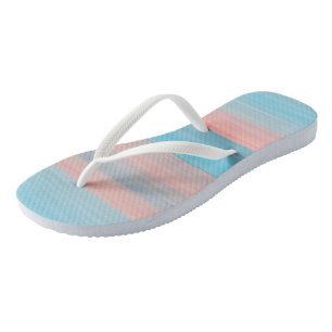 pink and blue streaks jandals