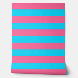 Pink and Blue Stripes Wall Decor