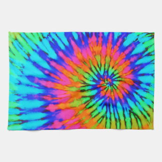 Pink and Blue Tie Dye Kitchen Towel