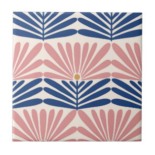 pink and blue tile