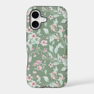 Pink and blush floral pattern Case-Mate iPhone ca