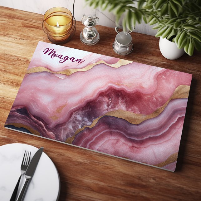 Pink And Blush Marble Texture Cutting Board (Creator Uploaded)
