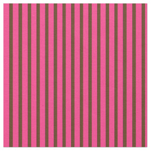Pink and Brown 13-Striped Fabric