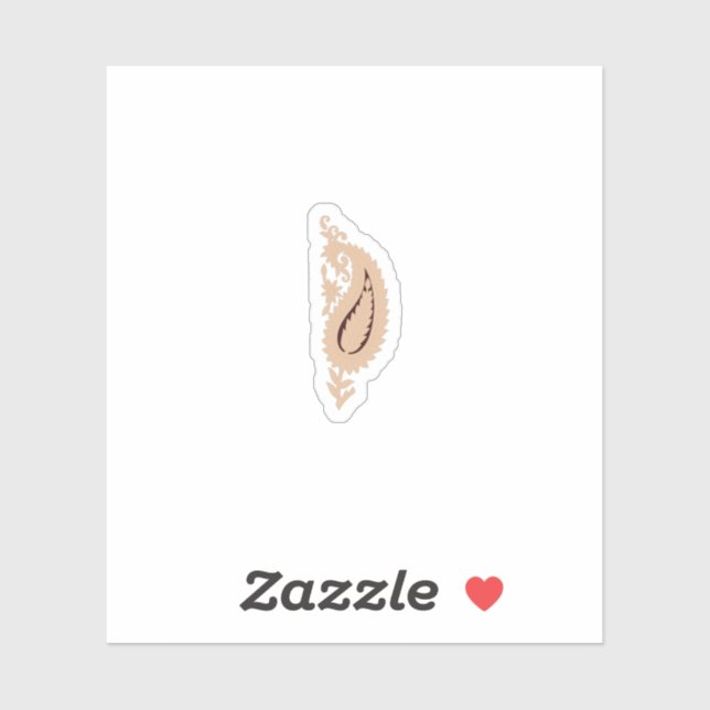 pink and brown Custom-Cut Vinyl Sticker (Sheet)