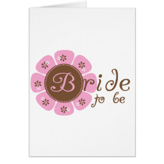 Pink and Brown Flower Bride to Be