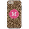 Pink and Brown Leopard Print Monogram
