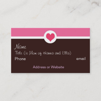 Pink and Brown Mummy Card