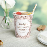 Pink and Brown Western Bachelorette Party