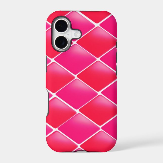 Pink and Coral Diamond Pattern (Back)