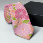 Pink and Coral Floral Pattern - Modern Bold Tie<br><div class="desc">Bright Spring floral design. Pink Green and Coral</div>