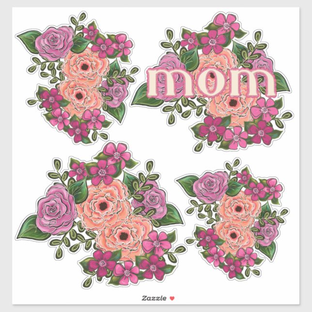 Pink and Coral Roses Mother's Day (Sheet)