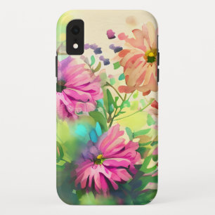 Pink and Coral Watercolor Flowers Case-Mate iPhone Case