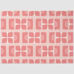 Pink and cream colour art deco decoupage paper