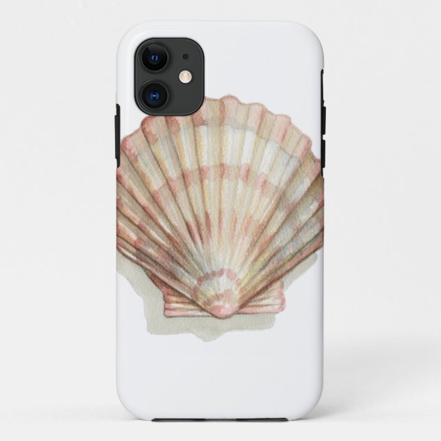 Pink and Cream Seashell Case-Mate iPhone Case (Back)