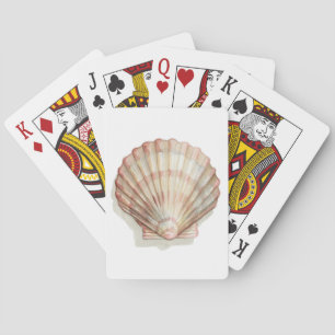 Pink and Cream Seashell Playing Cards
