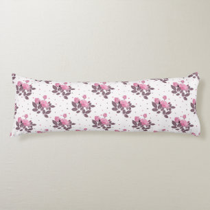 Pink and dusty purple roses. body cushion