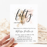 Pink And Gold 50th Birthday Invitations<br><div class="desc">This 50th Birthday Invitation features a pink and gold watercolor splash and a modern chic font combination. With its girly vibes, it is perfect for a modern chic woman. Do you need it for a different age? No problem, it can be personalised by clicking the "PERSONALIZE" button and you can...</div>