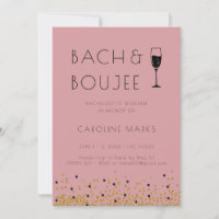 Pink and Gold Bach and Boujee Bachelorette Party