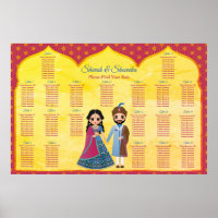 Pink and gold design border indian wedding foam bo