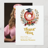 Pink and Gold Doughnuts and Degrees Graduation