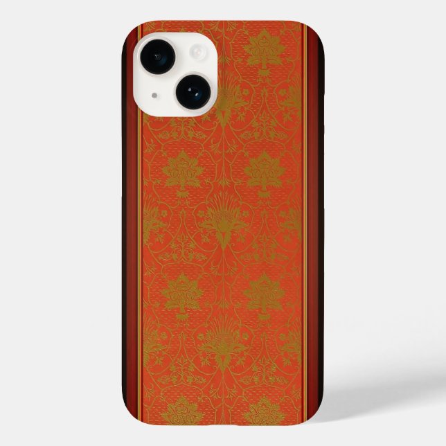 Pink And Gold Floral Pattern Case-Mate iPhone Case (Back)