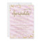 Pink and Gold Girl Baby Sprinkle Shower Invitation