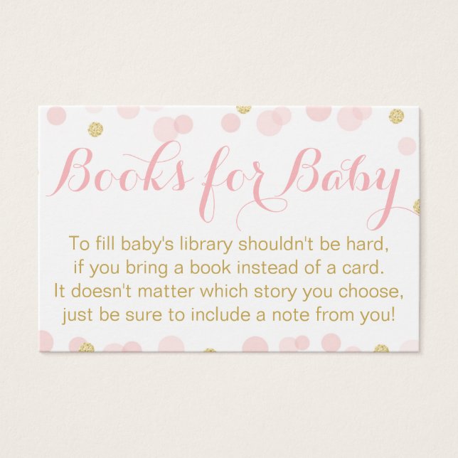Pink and Gold Glitter Confetti Books For Baby (Front)
