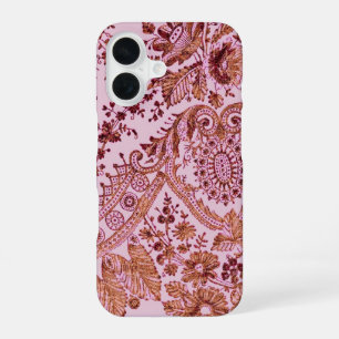 Pink And Gold Lace iPhone 16 Case